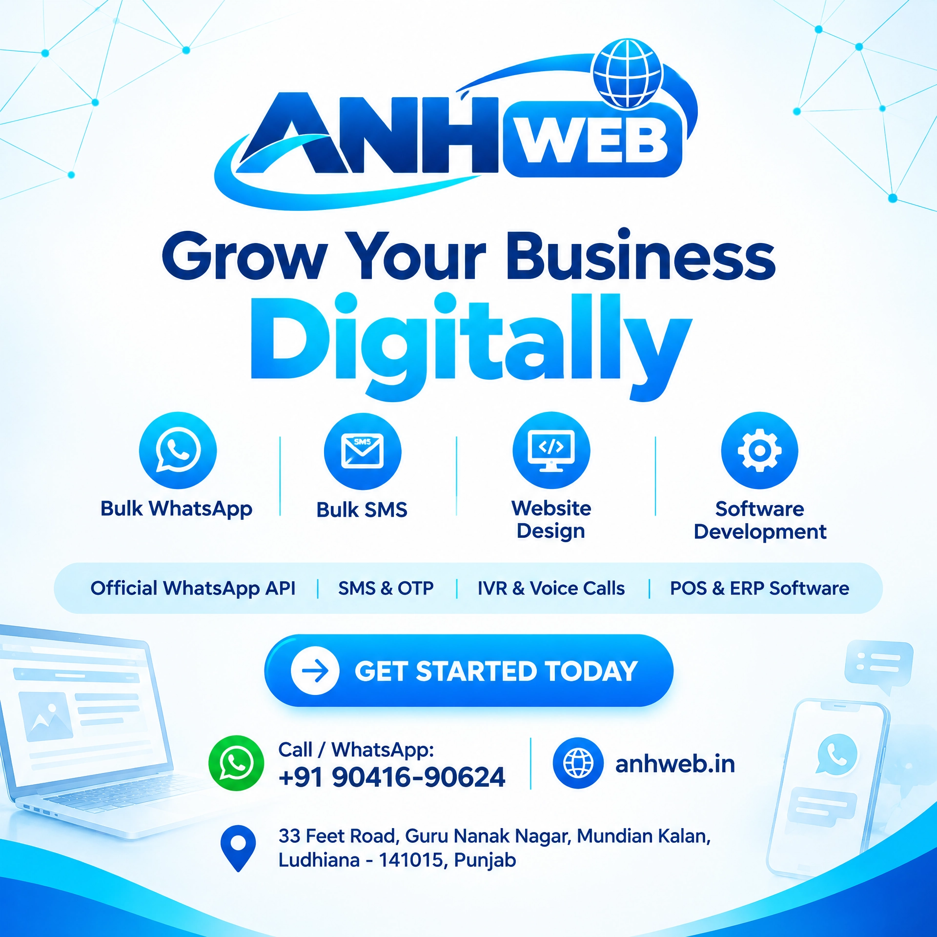 ANH Web digital business solutions showcase